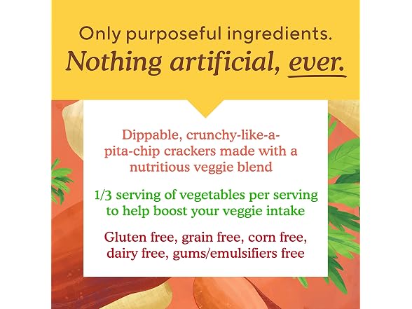 Veggie Pita Crackers 4.25oz 6pk