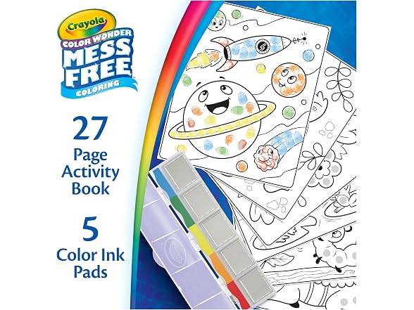 Crayola Color Wonder Mess Free Fingerprint Activity Book