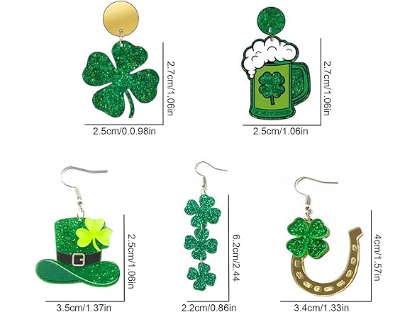 Taichell St Patrick's Day Earrings Bulk