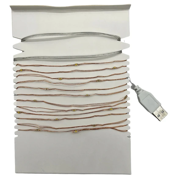 2 Pk Solava 2-AG909 10ft LED Copper String Light - Gallery 6