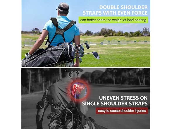 BAIRBRE Golf Bag Straps, Adjustable