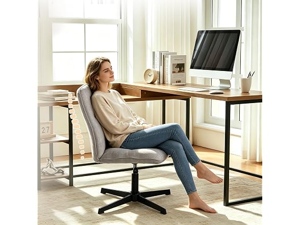 Criss Cross Desk Chair, No Wheels