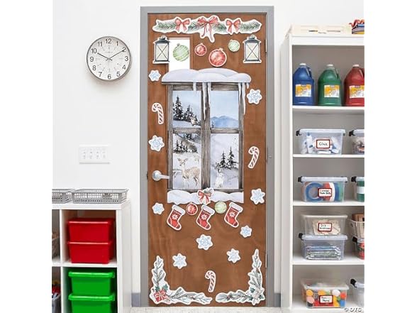 Fun Express Red & Green Christmas Door Decor