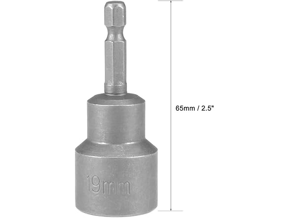 TA-VIGOR CON-122 2pcs 1/4in Magnetic Nut Setter Bit