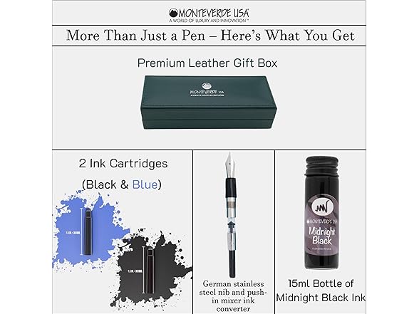 Monteverde USA Aldo Domani Fountain Pen Blue