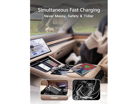PDMAX Retractable USB Car Charger