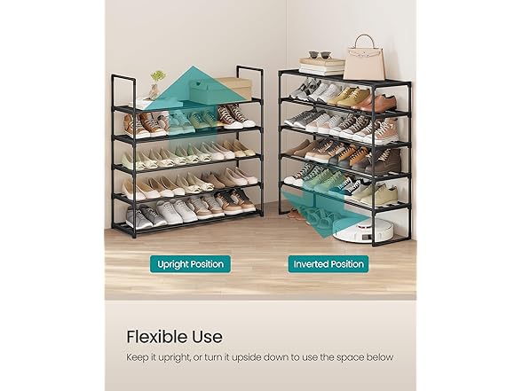 SONGMICS Shoe Rack, 5-Tier