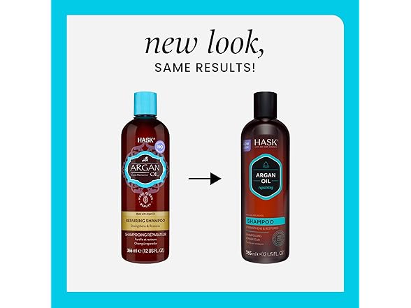 HASK Argan Oil Reparing Shampoo, 12 Fl Oz