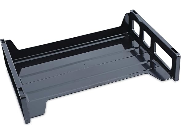 UNV08100 Universal Side Load Letter Desk Tray, Black