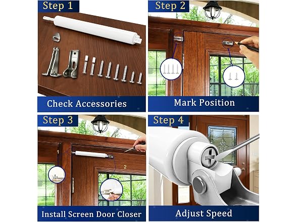 Luleyjor Heavy Duty Storm Door Closer