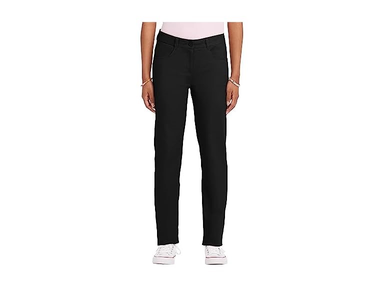 IZOD Junior's Uniform Stretch Twill Skinny Pant, Black, 13