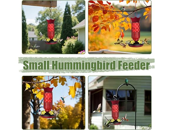 Bourid 16oz Plastic Hummingbird Feeder