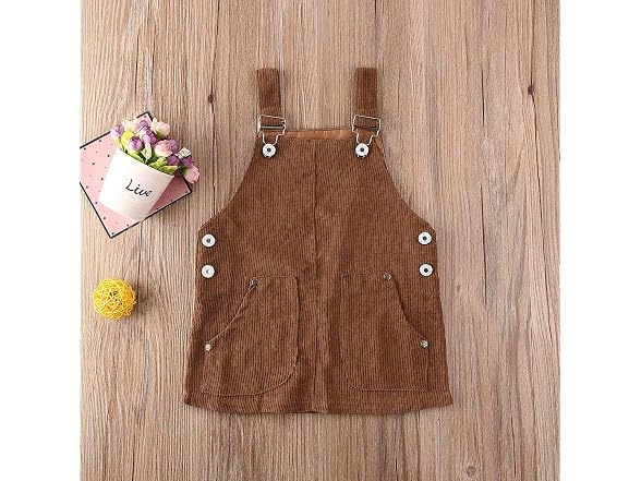 Mubineo Toddler (4T) Baby Girl Corduroy Kids Bib