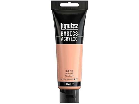 Liquitex Basics Acrylic Paint 4oz 810 Light Portrait Pink
