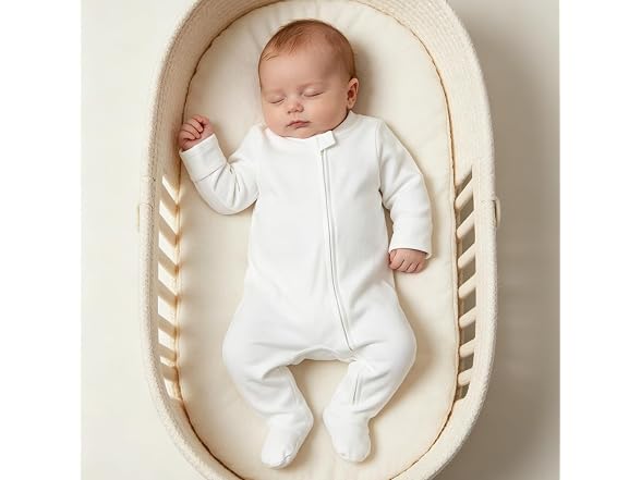 Aablexema Women (3-6 MOS) Baby Footie Pajamas