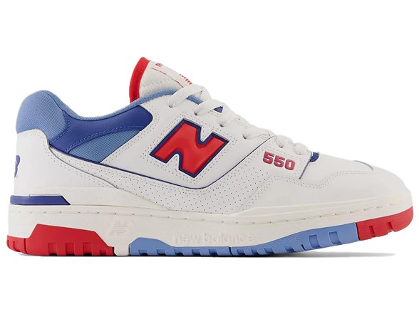New Balance 550 Shoes Men's White/Red