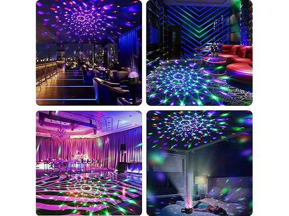 GAOMON Party Disco Lights, 2 Pack RGB Disco Ball Remote C