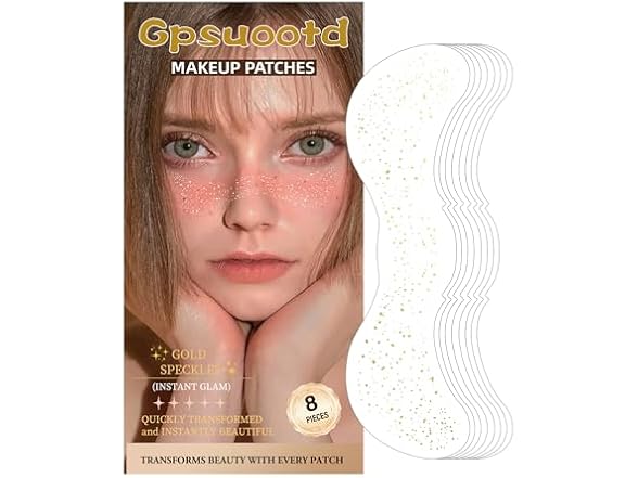 Gpsuootd Makeup Patches,Gold Sparkle
