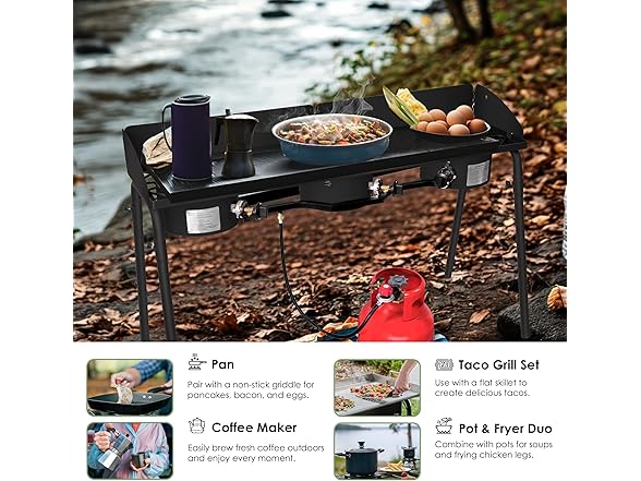 Red Mountain Valley Three Burner Gas Stove