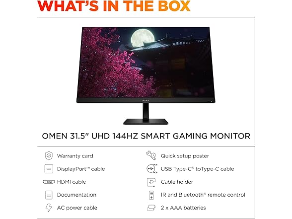 HP OMEN 32x 31.5" Smart Gaming Monitor