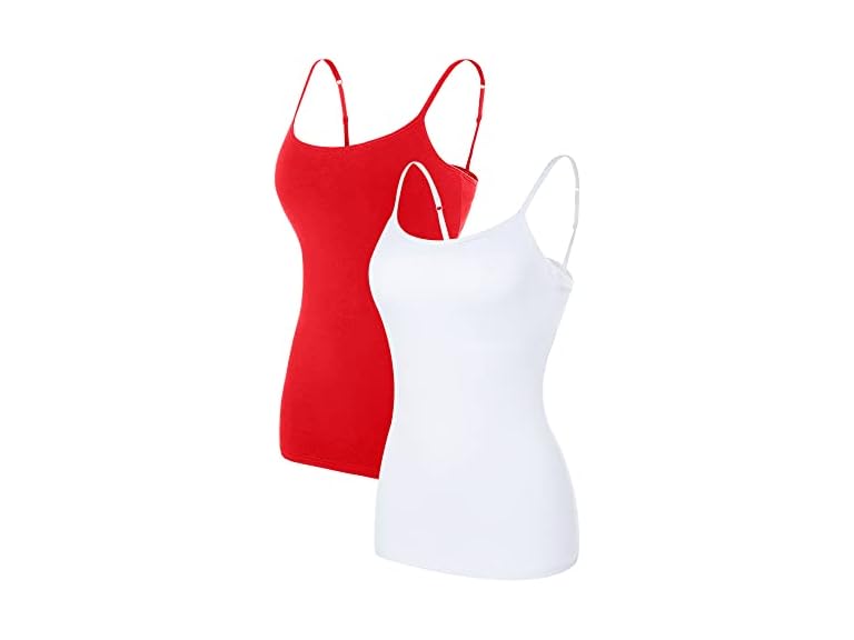 Women's Spaghetti Strap Tank Top 2 Pack - Gallery 12