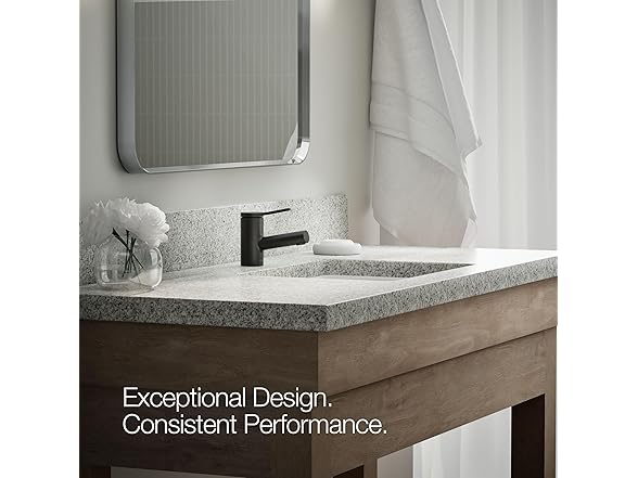 KOHLER K-33590-4N-BL Elate® Short Single-Handle Bathroom Sink
