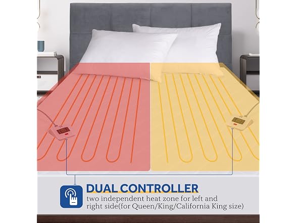 Sealy Heated Mattress Pad Dual Control with 10 Heat Settings