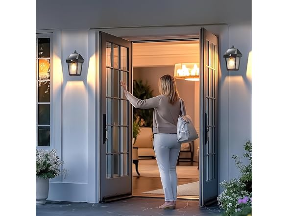 4 Pack Motion Sensor Wall Lanterns