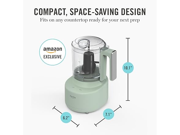 Martha Stewart 3 Cup Electric Vegetable Chopper Sage
