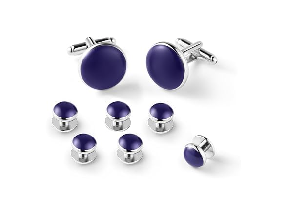 8pcs Blue Gold
