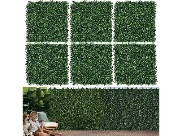 Moeput 12Pc 20 X 20 Artificial Boxwood Panels - Gallery 2