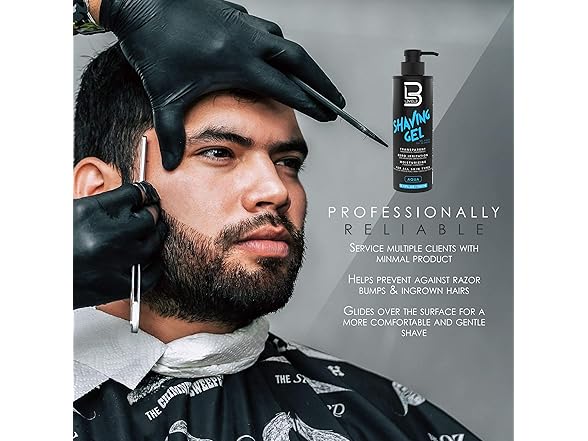 (3 Pack) Level 3 Transparent Shaving Gel, Aqua, 16.9 oz