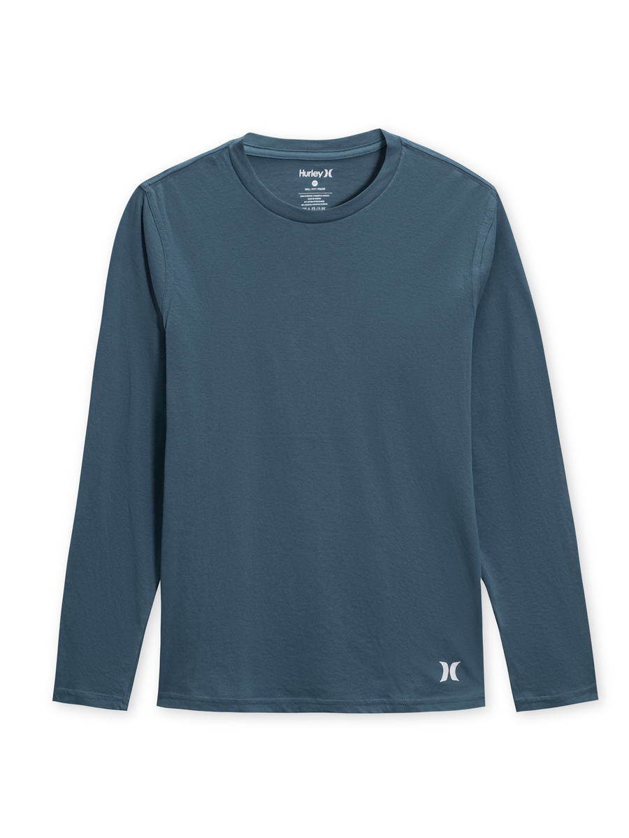 Hurley Men's LS Crew Neck Lounge Tee - Gallery 7