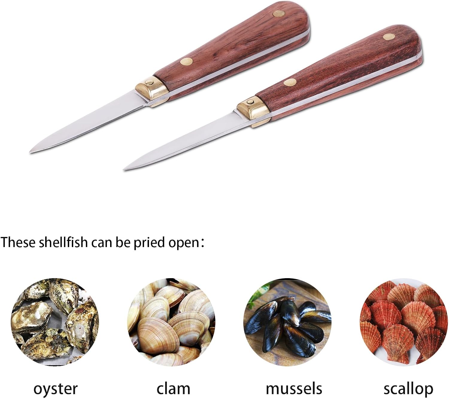 2 Set Oyster Shucking Knives with Gloves - Gallery 16