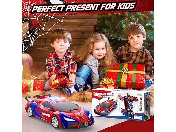 CEGOUFUN Remote Control Car with One Button Transformation