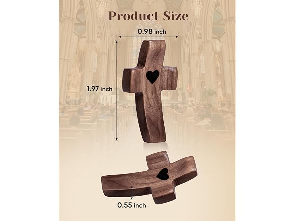 JIUKONG 20-Pack Wooden Cross