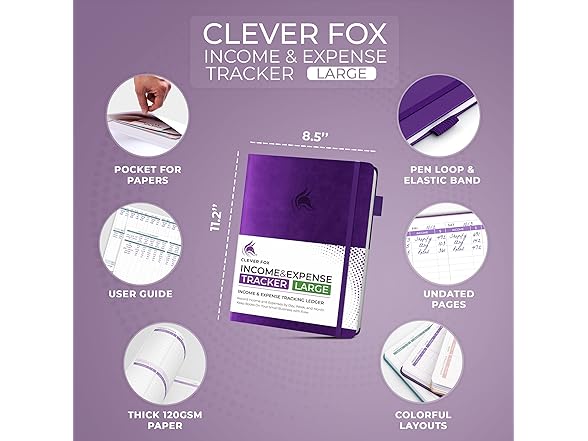 Income & Expense Tracker Ledger Book