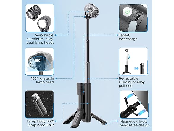 AsFrost Flashlight Camping Light