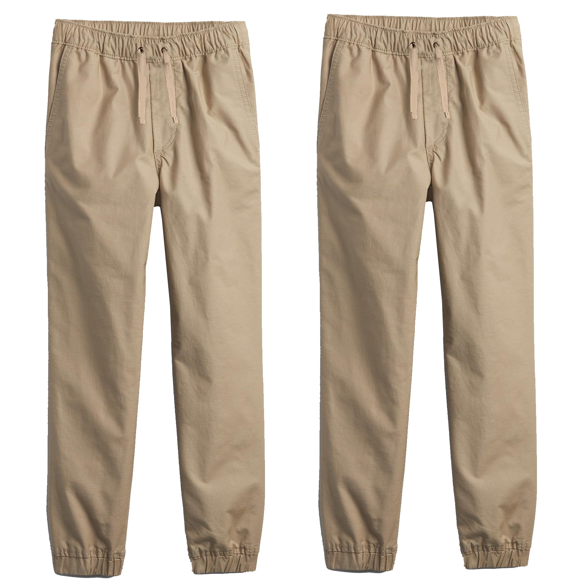 2PK Boy's Classic Stretch Twill Joggers - Gallery 18