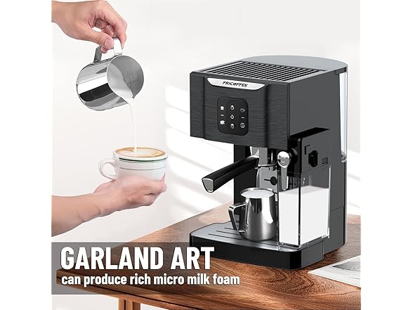 Fricoffee Espresso Machine with Milk Frother