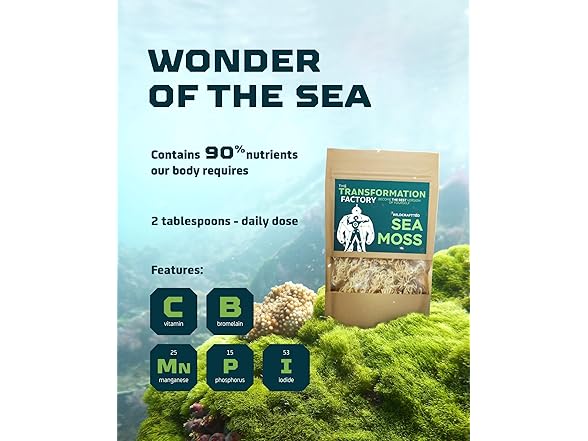 Irish Sea Moss Raw Wildcrafted, 4oz