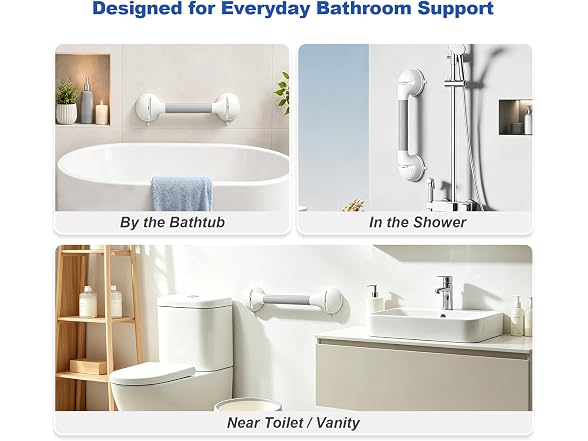 DUORAN Shower Suction Grab Bar 1 Pack