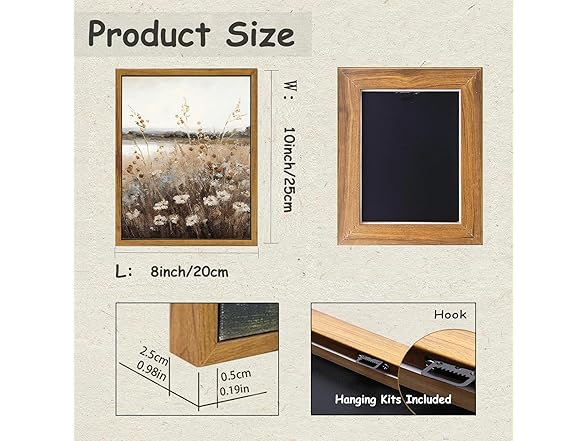 Vintage Retro Wall Art Framed