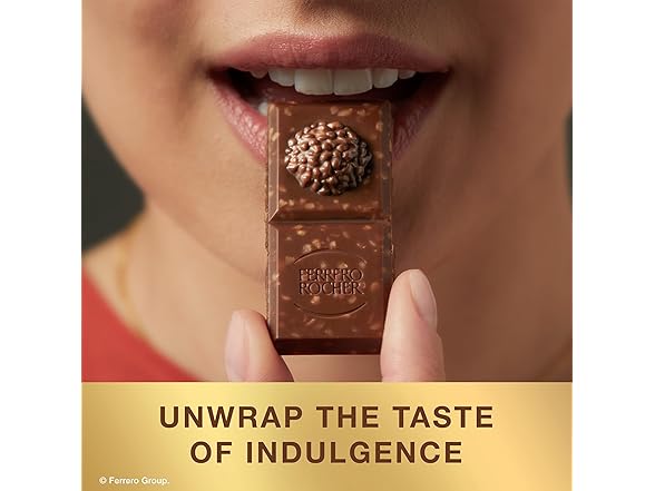 Ferrero Rocher Milk Choc Hazelnut Bar 3oz