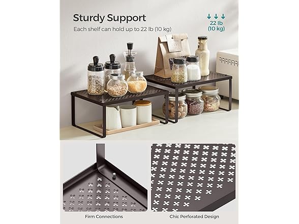 SONGMICS Spice Racks, Set of 4