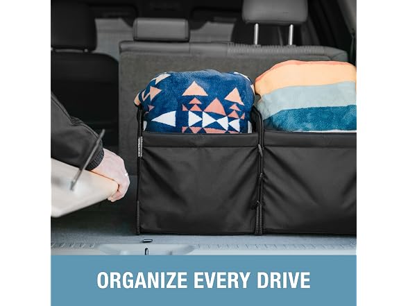 CleverMade Double Trunk Caddy 46L – Collapsible Organizer