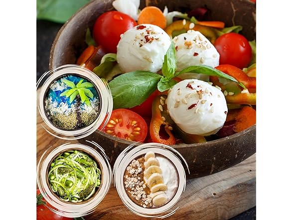 cocovibes 4 Handcrafted Wooden Bowls