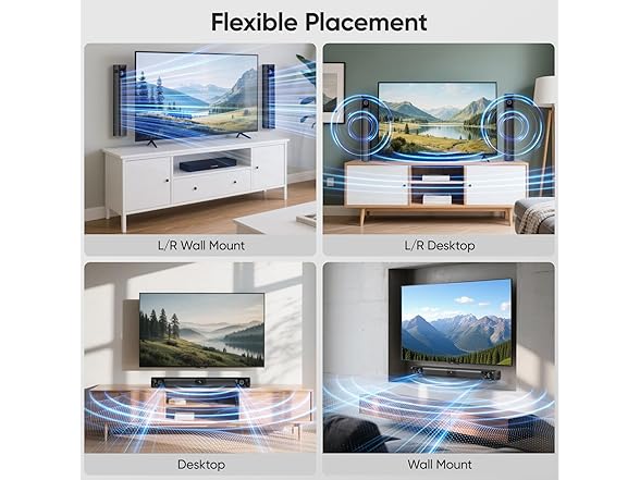 WebsLand Sound Bar | 80W 2.0Ch