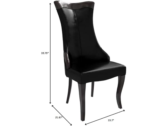 Leisuremod NC20BL Novara Dining Chair