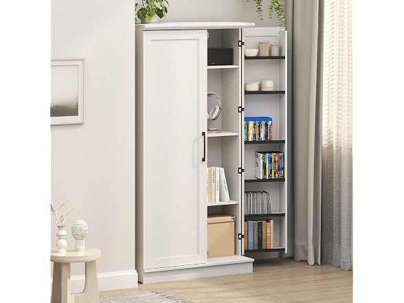 Furinno Robin 4-Tier 2 Doors Pantry